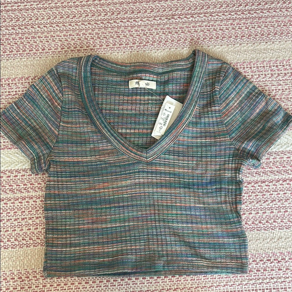 Madewell Multicolor Crop T-Shirt